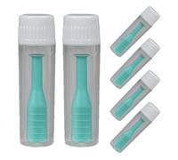 TOYANDONA Insertador Color Verde Portátil de Lentes de Contacto con Ventosa y Soporte de Succión, Superficie Antideslizante, Material Abs, 6 Piezas para Lente para Viaje y Vacaciones