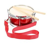 TOYANDONA Instrumento de Percusión Infantil Batería para Niños Pequeños Metálico Rojo Educativo Juguetes Musicales para Desarrollo Sensorial y Coordinación Mano-Cerebro Juego