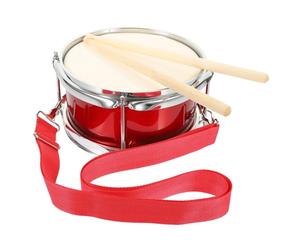 TOYANDONA Instrumento de Percusión Infantil Batería para Niños Pequeños Metálico Rojo Educativo Juguetes Musicales para Desarrollo Sensorial y Coordinación Mano-Cerebro Juego