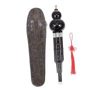 TOYANDONA Instrumento Musical Ligero y Fácil de Usar Hulusi Tradicional en Clave C Fabricado en Abs y Cuproníquel, Color Negro Color Aleatorio para Niños y Adultos