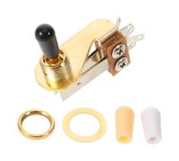 TOYANDONA Interruptor Selector de Guitarra Eléctrica en Forma de L Dorado Tapas de Plástico Resistentes y Adaptación Versátil para Uso en Estudio o Escenario