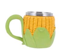 TOYANDONA Jarra de Cerveza de Fruta 3d en Acero Inoxidable Asa | Diseño Creativo y Forma Frutal, Base Estable y Segura, Color Verde, para Hogar y Exteriores