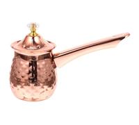 TOYANDONA Jarra de Leche de Acero Inoxidable con Mango Antiescaldaduras para Café y Leche Tetera Turca Manual Resistente Calentamiento Rápido para Uso Doméstico