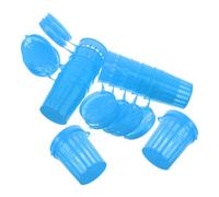 TOYANDONA Jaula de Cebo de Plástico Azul 10 Unidades para Pesca de Anguilas, Camarones, Cangrejos y Pececillos, Cesta Portátil de Almacenamiento de Cebo Resistente para Uso en Río,