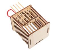 TOYANDONA Jaula de Madera para Grillos, Jaula Cuadrada Portátil Buena Ventilación, Hábitat Seguro para Insectos, Caja para Cría y Observación en Exteriores