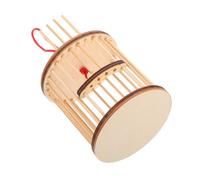 TOYANDONA Jaula de Madera para Grillos y Resistente y Duradera Jaula Redonda para Cría y Transporte para Insectos Pequeños