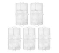 TOYANDONA Jaula para Apicultores Transparente de Doble Cámara Caja de Cría de Plástico para Transporte de Reinas Kit de 5 Piezas Suministros para Apicultura Profesional y Aficionada