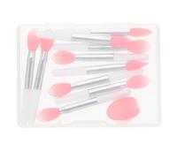 TOYANDONA Juego de 10 Cepillos Exfoliantes Labiales de Silicona Semitransparente Mango Ergonómico Aplicadores Prácticos para Mascarilla y Bálsamo Labial Ideales para Cuidado y Labial