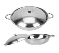 TOYANDONA Juego de 2 Ollas Pequeñas de Acero Inoxidable Doble Asa, Ahorro de Energía y Diseño Multifuncional para Hot Pot y Cocina Diaria