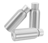 TOYANDONA Juego de 3 Frascos Rellenables de Aluminio de 100 Ml para Cuidado Piel Envases Vacíos Portátiles para Loción y Emulsión Dispensadores Herméticos Antióxido para Viaje
