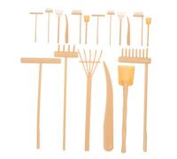 TOYANDONA Juego De 3 Rastrillos De Jardín De Mano De Plástico Niveladores De Tierra Zen De Mano Pequeño para Jardinería De Mesa