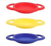 TOYANDONA Juego de 3 Tamices de Arena para Niños: Tamices de Playa de Plástico con Doble Mango, Clasificador de Arena Y Conchas para Niños Pequeños, Juegos en El Arenero, Búsqueda de en La Playa Y