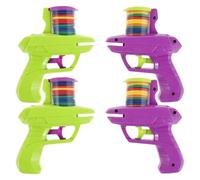 TOYANDONA Juego de 4 Discos voladores de Espuma para niños y niñas, Divertidos platillos voladores para Actividades al Aire Libre, Playa, Patio, jardín, etc.