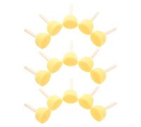 TOYANDONA Juego de 40 Pinceles de Esponja Redondos de 5 CM con Mango de Madera Pinceles de Espuma Reutilizables para Manualidades Infantiles Pintura Acrílica y Proyectos DIY