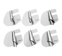 TOYANDONA Juego de 6 Piezas de Prensatelas para Dobladillo Enrollado Pie de Metal para Máquina de Coser Tamaños 3 a 8 Accesorios de Costura para Telas Delicadas y Gruesas