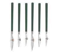 TOYANDONA Juego de 6 Plumas para Dibujo Artístico Ajustables Bolígrafos de Líquido Enmascarador Verdes Tamaños Pequeño 117 Mediano 118 y Grande 119 Herramientas para Líneas Rectas