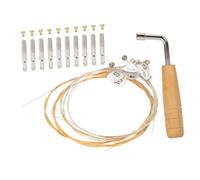 TOYANDONA Juego de Accesorios para Lira Clavijas de Cobre y Llave de Metal para Afinar, Resistente y Práctico para Instrumentos Musicales de Cuerda