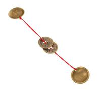 TOYANDONA Juego de Adivinación Conchas y Monedas Chinas de Latón para Principiantes, Conjunto Doble Mediano, Amuletos de Buena Suerte y Decoración del Año Chino