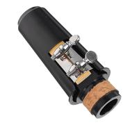 TOYANDONA Juego de Boquilla y Bambú Portátil Negro para Clarinete Tapa Protectora y Abrazadera de Plástico para Músicos de Instrumentos de Viento