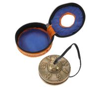 TOYANDONA Juego de Campanas de Cobre Dorado para Yoga y Meditación Tono Claro y Alto, Instrumento de Percusión Práctico y Conveniente para Música Mindfulness