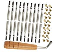 TOYANDONA Juego de Clavijas de Repuesto para Arpa de Lira Profesional, Accesorio de Metal y Madera para Afinación y Reparación, 1 Set para Músicos de Arpa