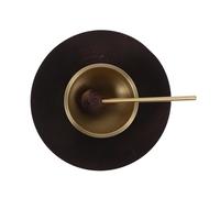 TOYANDONA Juego de Cuenco de Meditación de Yoga Mini de Latón con Base y Mazo, Cuenco Sonoro de Metal para Relajación, Terapia Sonora y Equilibrio de Chakras, Portátil para Viajes