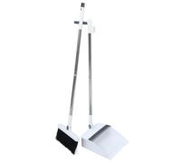 TOYANDONA Juego de Escoba y Recogedor Plegables 2 Piezas, Escoba Doméstica Anticabello con Mango Desmontable de Acero Inoxidable de 36,7 Pulgadas, Recogedor Compacto para Limpieza