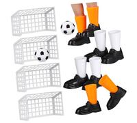TOYANDONA Juego De Fútbol De Dedos Interactivo para Niños, Tamaño Mini, con Porterías y Balón, Set Portátil para Entretenimiento Mesa, Adecuado para Fiestas y Diversión Infantil, Pack De 2 Sets