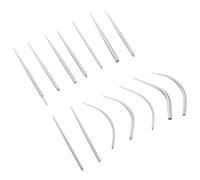 TOYANDONA Juego de Herramientas para Piercings de Ombligo 14 Piezas Agujas Rectas y Curvas Barras Rosca Interna y Externa Kit para Insertar y Cambiar Aretes Accesorio Seguro para Piel