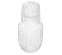 TOYANDONA Juego de Jarra y Vaso de Vidrio Girasol, 600 Ml 160 Ml, Jarra Vintage para Bebidas Frías, Adecuado para Mesa de Noche y Uso Doméstico