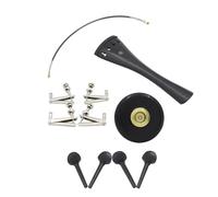 TOYANDONA Juego de Piezas para Violonchelo de Ébano, Kit de Mantenimiento de Ratón, Tablero de Tracción, 4 Clavijas y 4 Microafinadores, Almohadillas Antideslizantes Color Color Aleatorio