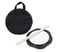 TOYANDONA Juego de Práctica de Batería Almohadilla Silenciosa de 10 Pulgadas y Bolsa de Transporte Flexible de Abs, Ligera y Fácil de Llevar para Bateristas Adultos