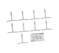 TOYANDONA Juego de Regla Profesional para Guitarra 10 Piezas de Hierro, Herramienta para Medir Distancia de Cuerdas y Nivelar el Mástil en Reparación y Medición