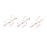 TOYANDONA Juguete 3 Juegos Clarinete Agudo 8 Agujeros Flauta Dulce Soprano Contrapunto De Soprano Juguetes Flauta De Agudos Alumno Rosa Mini El Plastico Grabadora Juguetes Infantiles