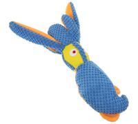 TOYANDONA Juguete Chirriante para Perro de Felpa Forma de Animal Azul | Interactivo para Juego Interior y Exterior, Estimula Instinto Natural, Peluche Suave, Mascotas