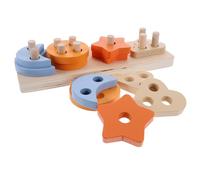 TOYANDONA Juguete de Entrenamiento para Loros de Madera Rectangular, Rompecabezas de Loro Resistente para Jaula, Accesorio Divertido para Ejercitar la Inteligencia y Reducir el Aburrimiento