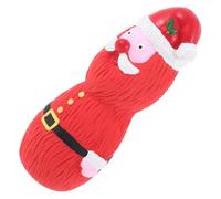 TOYANDONA Juguete de Látex para Perros con Navideño Diseño Exclusivo Papá Noel y Muñeco para Masticar y Casa