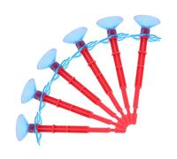 TOYANDONA Juguete Disparador De Arañas Flechas De Ventosa De Plástico para Niños, 6 Piezas Pequeñas, Juego Deportivo y Educativo para Actividades Al Aire Libre Interiores