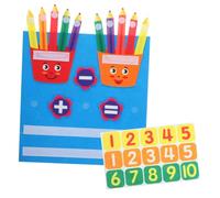 TOYANDONA Juguete Educativo de Fieltro para Tablero Digital para Sumar y Material Resistente y Seguro para Aprendizaje Matemático Básico y Desarrollo de Habilidades Cognitivas Preescolares