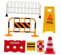 TOYANDONA Juguete Educativo Señal Tráfico Miniatura para Preescolar Kit Duradero para Juego Cooperativo y Aprendizaje Vial