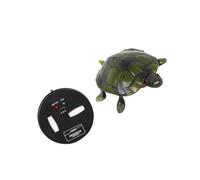 TOYANDONA Juguete Eléctrico de Tortuga a Control Remoto Verde sin Batería Plástico Duradero Irrompible Movimiento Realista 3 Canales Juguete de Educación Temprana
