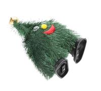 TOYANDONA Juguete Navideño Árbol Festivo con Movimiento de Piernas y Oscilación Decoración Divertida para Fiesta y Infantil Adorno Caminante para Celebraciones