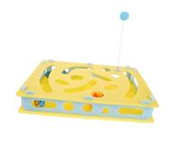 TOYANDONA Juguete para Gatos con Dispensador de y Combo de Bola con Campana y Caja de Estimulante y Compacto para Desarrollo Cognitivo y Interior