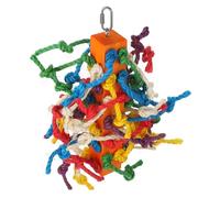 TOYANDONA Juguete para Pájaros Cuerda De Sisal Juguete Colgante para Loros para Loros Jaula Columpio para Pájaros Buscar Comida