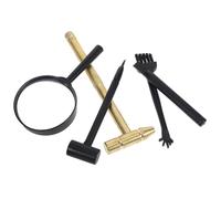 TOYANDONA Juguetes De Arqueología Herramientas De Excavación para Kit De Herramientas De Excavación Arqueológica Martillo Cincel Cepillo y para Gemas y Rocas