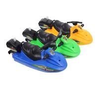 TOYANDONA Juguetes De Piscina Forma De Lancha Motora para Bebés, Set De 3 Piezas Pequeñas De Cuerda, Flotantes, para Baño y Ducha Infantil