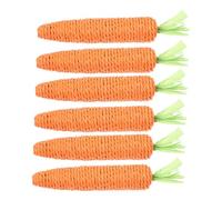 TOYANDONA Juguetes De Zanahoria De Cuerda para Gatos Mastican Zanahorias Resistentes De Sisal Hechos a Mano Tamaño Grande para Juegos Interactivos y Cuidado Dental Gatos Domésticos