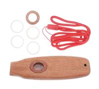 TOYANDONA Kazoo de Madera Cera de Abejas Grado Alimenticio, Diseño Ovalado, Instrumento Musical Fácil de Aprender para Niños Principiantes y Acompañamiento de Guitarra, Color Aleatorio