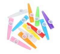 TOYANDONA Kazoo para Niños 12 Piezas Color Aleatorio Juguete Instrumento Musical Educativo Divertido para Preescolar Acompañamiento Guitarra Ukelele Aprendizaje Sensorial