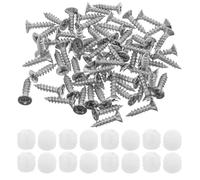 TOYANDONA Kit de 200 Screws de Montaje para Bisagras de Puerta de Gabinete con Pasadores de Plástico y Metal, Uso Versátil y Fácil Instalación para Muebles